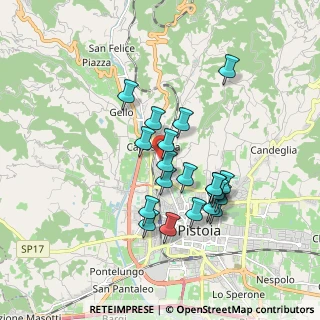 Mappa Via del Lago, 51100 Pistoia PT, Italia (1.5915)