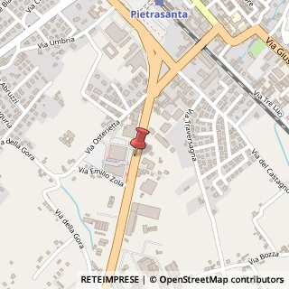 Mappa Via Aurelia Sud,  12, 55045 Pietrasanta, Lucca (Toscana)