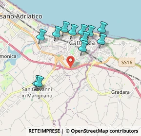 Mappa Strada statale 16 Adriatica, 47841 Cattolica RN, Italia (1.85833)