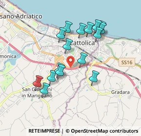 Mappa Strada statale 16 Adriatica, 47841 Cattolica RN, Italia (1.7)