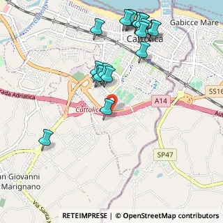 Mappa Strada statale 16 Adriatica, 47841 Cattolica RN, Italia (1.22)