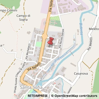 Mappa Via Vincenzo Bellini, 8, 47018 Santa Sofia, Forlì-Cesena (Emilia Romagna)