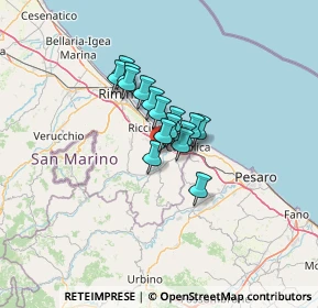 Mappa Piazza Galileo Galilei, 47843 Misano Adriatico RN, Italia (7.55563)