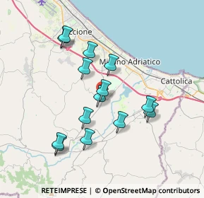 Mappa Piazza Galileo Galilei, 47843 Misano Adriatico RN, Italia (3.37929)