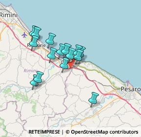 Mappa Via Vincenzo Bellini, 47841 Cattolica RN, Italia (5.72667)