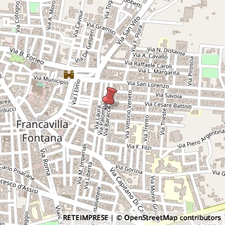 Mappa Via baracca 7, 72021 Francavilla Fontana, Brindisi (Puglia)