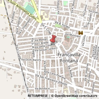 Mappa Via Santa Cesarea, 7, 72021 Francavilla Fontana, Brindisi (Puglia)