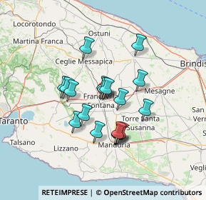 Mappa Via Cesare Battisti, 72021 Francavilla Fontana BR, Italia (11.42778)