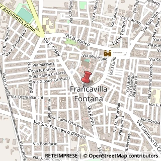 Mappa Piazza Umberto I,  1, 72021 Francavilla Fontana, Brindisi (Puglia)