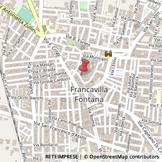 Mappa Via Dante Alighieri, 45, 72021 Francavilla Fontana, Brindisi (Puglia)