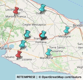 Mappa Via Gabriele D'Annunzio, 72021 Francavilla Fontana BR, Italia (15.622)