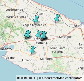 Mappa Via Gabriele D'Annunzio, 72021 Francavilla Fontana BR, Italia (6.60214)