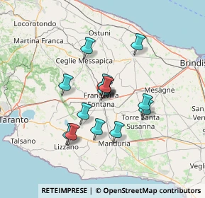 Mappa Via Gabriele D'Annunzio, 72021 Francavilla Fontana BR, Italia (11.08214)