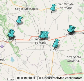 Mappa Via Gabriele D'Annunzio, 72021 Francavilla Fontana BR, Italia (9.175)
