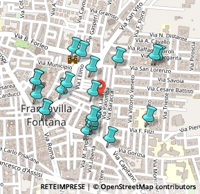 Mappa Via Palomba, 72021 Francavilla Fontana BR, Italia (0.247)