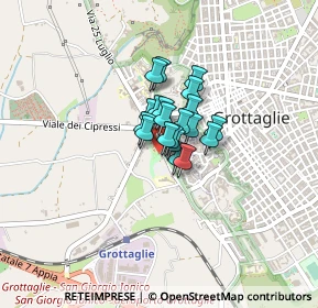Mappa Via Martiri D'Ungheria, 74023 Grottaglie TA, Italia (0.207)