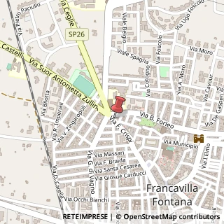 Mappa Via Luigi Serio, 54, 72021 Francavilla Fontana, Brindisi (Puglia)