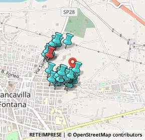 Mappa Via Rosario Ribezzi, 72021 Francavilla Fontana BR, Italia (0.32143)