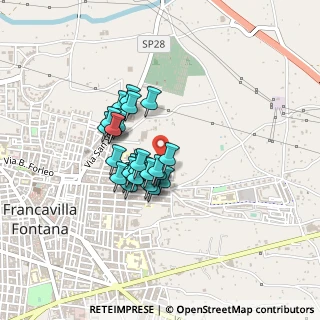 Mappa Via Rosario Ribezzi, 72021 Francavilla Fontana BR, Italia (0.32143)