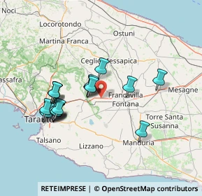 Mappa SS 7 Via Appia, 74023 Grottaglie TA (14.4135)