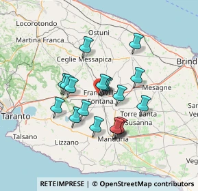 Mappa Via Fumagalli, 72021 Francavilla Fontana BR, Italia (11.81105)