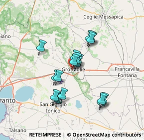 Mappa Via Edmondo de Amicis, 74023 Grottaglie TA, Italia (6.23389)