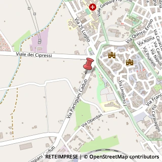Mappa Via Partigiani Caduti, 52, 74023 Grottaglie, Taranto (Puglia)