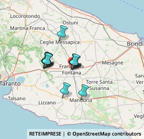 Mappa Via Balestra, 72021 Francavilla Fontana BR, Italia (9.40308)