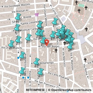 Mappa Via S. Biagio, 72021 Francavilla Fontana BR, Italia (0.11786)