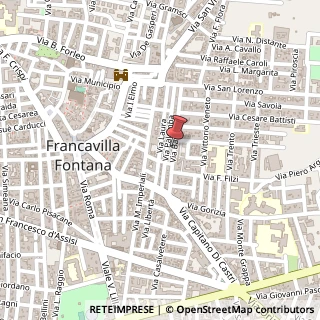 Mappa Via Francesco Baracca, 72021 Francavilla Fontana BR, Italia, 72021 Francavilla Fontana, Brindisi (Puglia)