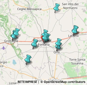 Mappa Via Basile, 72021 Francavilla Fontana BR, Italia (7.334)