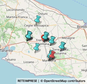 Mappa Via Basile, 72021 Francavilla Fontana BR, Italia (10.362)