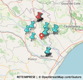 Mappa Contrada giannina, 75024 Montescaglioso MT, Italia (11.7555)