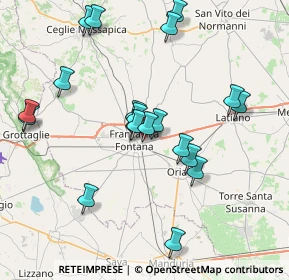 Mappa Via Caduti Via Fani, 72021 Francavilla Fontana BR, Italia (8.222)