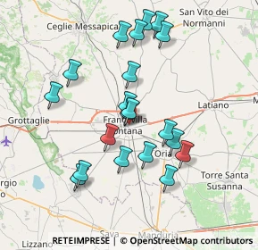 Mappa Via Trento, 72021 Francavilla Fontana BR, Italia (7.5195)