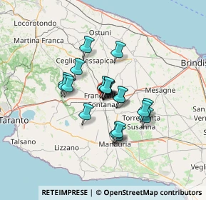 Mappa Via Trento, 72021 Francavilla Fontana BR, Italia (9.5905)