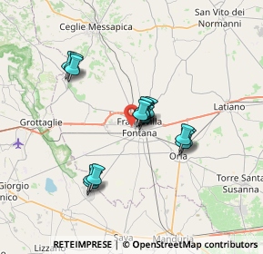 Mappa Via Per Grottaglie km 0.300, 72021 Francavilla Fontana BR, Italia (5.89133)