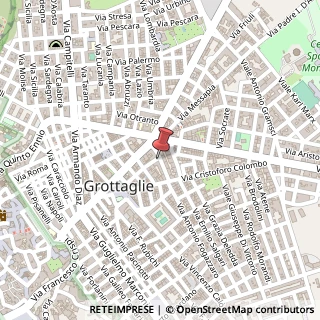 Mappa Via Giuseppe Parini, 18, 74023 Grottaglie, Taranto (Puglia)