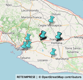 Mappa Via Giuseppe Parini, 74023 Grottaglie TA, Italia (8.51467)