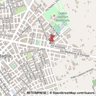 Mappa Via Aristotele, 5, 74023 Grottaglie, Taranto (Puglia)