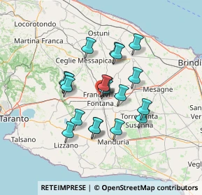 Mappa Via Confalonieri, 72021 Francavilla Fontana BR, Italia (11.55316)