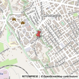 Mappa Via Crispi,  43, 74023 Grottaglie, Taranto (Puglia)