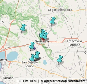 Mappa Via Basile, 74023 Grottaglie TA, Italia (6.47417)