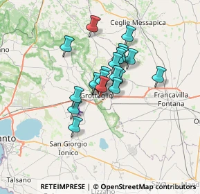 Mappa Via Basile, 74023 Grottaglie TA, Italia (4.863)