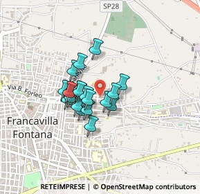 Mappa Via E. Toti, 72021 Francavilla Fontana BR, Italia (0.3035)