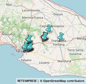 Mappa Via Vincenzo Calò, 74023 Grottaglie TA, Italia (10.69778)
