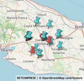 Mappa SP 26, 72021 Francavilla Fontana BR, Italia (10.3825)