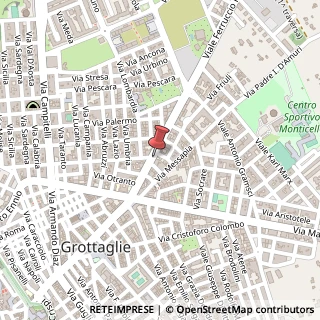 Mappa Via La Sorte, 18, 74023 Grottaglie, Taranto (Puglia)