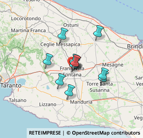 Mappa Via Monsignor Armando Franco, 72021 Francavilla Fontana BR, Italia (9.51545)