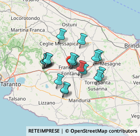 Mappa Viale Antonio Viale Antonio, 72021 Francavilla Fontana BR, Italia (10.451)